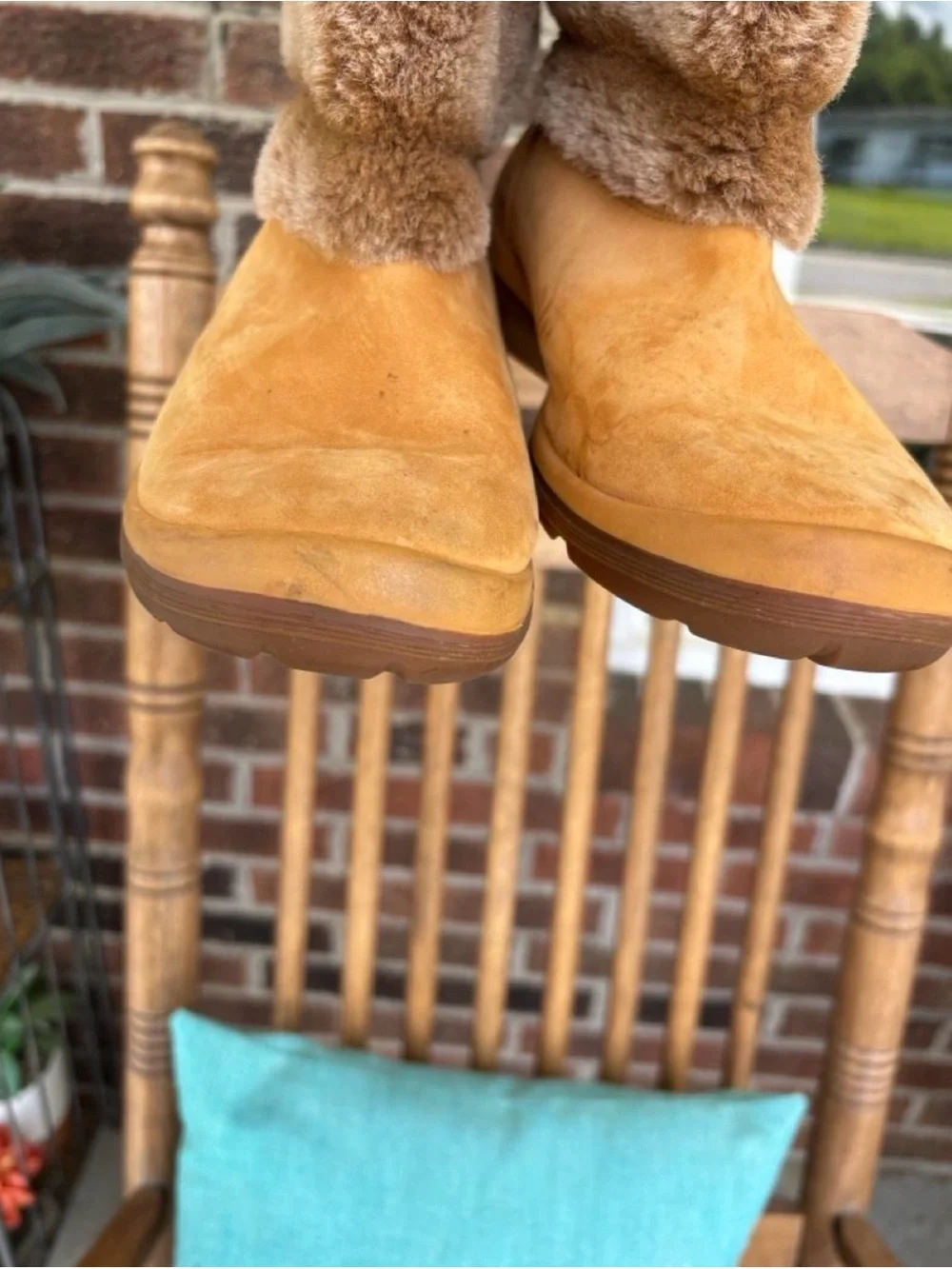 Authetic Timberland faux fur boots